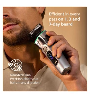 Philips Shaver i9000 Prestige Ultra, Wet & Dry Electric Shaver, Skin IQ Pro, Lift & Cut, 360 Razor Blades, 5 Modes, XP9404/46