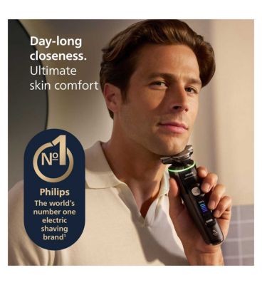Philips Shaver i9000 Prestige Ultra, Wet & Dry Electric Shaver, Skin IQ Pro, Lift & Cut, 360 Razor Blades, 5 Modes, XP9400/31