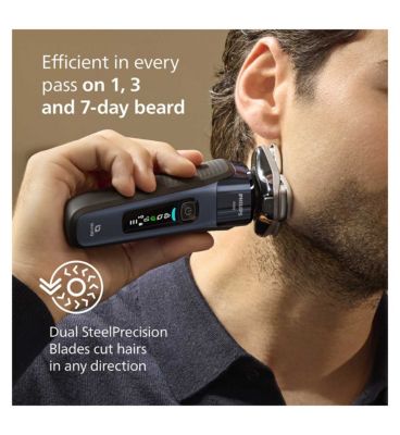 Philips Shaver i9000, Wet & Dry Electric Shaver, Skin IQ Technology, Lift & Cut, 360 Precision Razor Blades, X9003/30