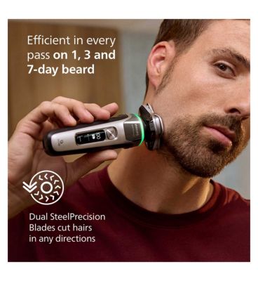 Philips Shaver i9000 Prestige, Wet & Dry Electric Shaver, Skin IQ, Lift & Cut, 360 Precision Razor Blades, XP9204/10