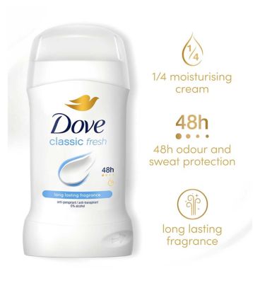 Dove Classic Fresh Anti-Perspirant Deodorant Stick 50ml