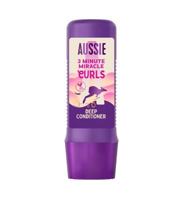 Aussie 3 Minute Miracle Curls Deep Conditioner 250ml to Moisturise Dry Wavy and Curly Hair<br/>