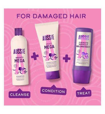 Aussie 3 Minute Miracle Reconstructor Deep Conditioner 250ml. Hair Treatment for Dry Hair<br/>