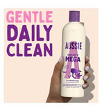 Aussie Mighty Mega Shampoo 100ml. Gently Cleansing Shampoo for Soft and Shiny Hair