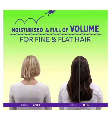 Aussie Aussome Volume Lightweight Conditioner 275ml. Adds Volume to Fine, Flat Hair