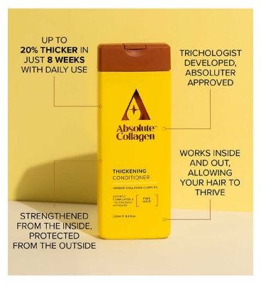 Absolute Collagen Thickening Collagen Complex Conditioner Fine Hair 250ml