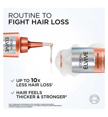 L'Oreal Paris Elvive Growth Booster Shampoo & Serum Bundle