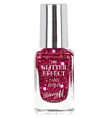 Barry M Glitter Effect Nail Paint<br/>Fuchsia Fiesta Net 0.34 fl. oz