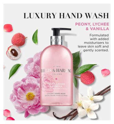Baylis & Harding Signature Handwash Peony Lychee and Vanilla 500ml