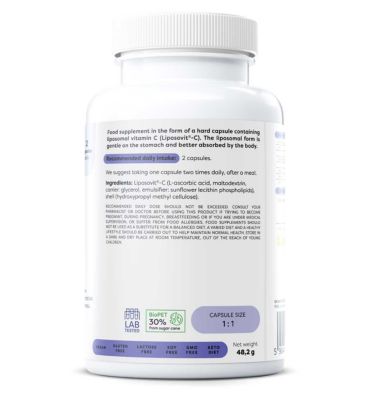 Osavi Liposomal Vitamin C 1000mg Vegan Capsules - 60 Servings