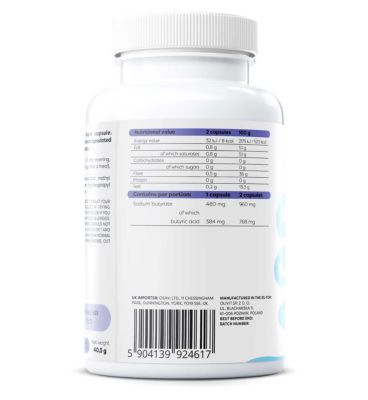 Osavi Sodium Butyrate SR 960mg Vegan Capsules - 60 Servings