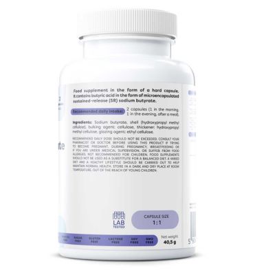 Osavi Sodium Butyrate SR 960mg Vegan Capsules - 60 Servings