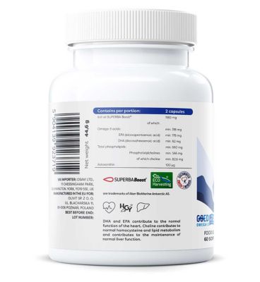 Osavi Super Krill Oil 1180mg Softgels - 60 Servings