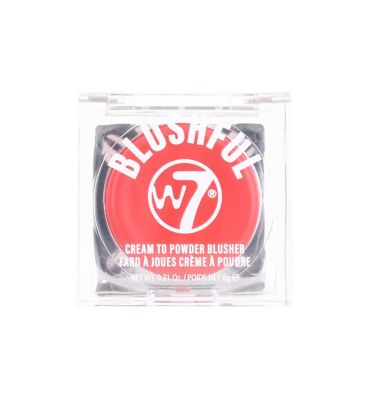 W7 Blushful Cream To Powder Blusher Fiery 6g
