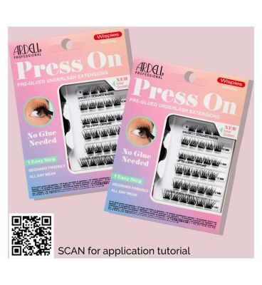 ARDELL Press On Wispies Natural - 30 Clusters + Applicator