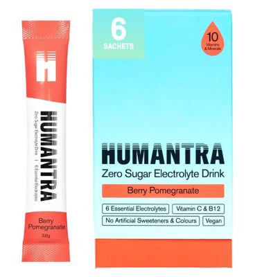 Humantra Berry Pomegranate Electrolyte Powder 3 X 3.6g Sachets