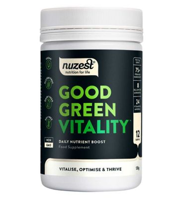 NUZEST Good Green Vitality Multinutrient Greens Powder 120g