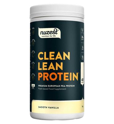 NUZEST Clean Lean Protein Premium European Pea Protein Powder Smooth Vanilla 1kg