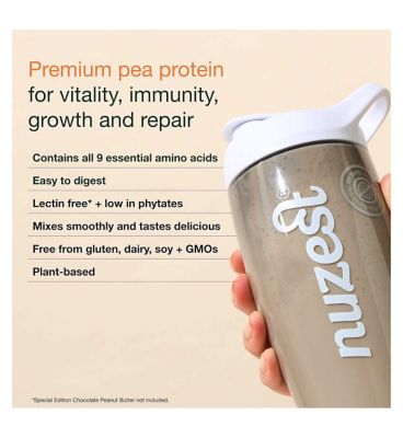 NUZEST Clean Lean Protein Premium European Pea Protein Powder Smooth Vanilla 1kg