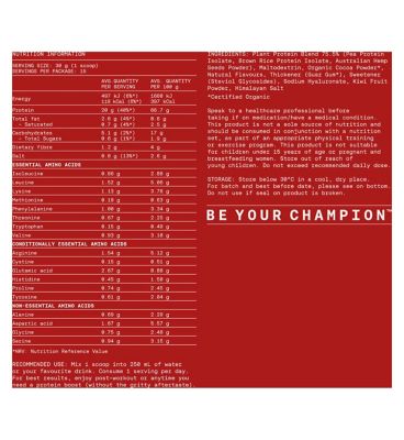 Selfish Supps Give Me Plant Protein 450g Rich Chocolate Flavour