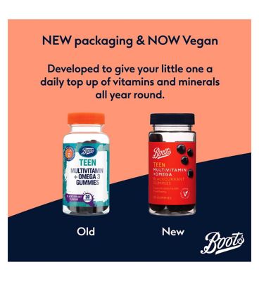 Boots Teens Multivitamins + Omega 3 Gummies 30s