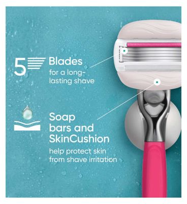 Gillette Venus Pro ComfortGlide Pomegranate Scented Tropical Women’s Blades 6 Refills