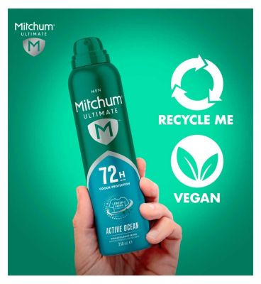 Mitchum Men Ultimate 72H Anti Perspirant Deodorant Active Ocean 250ml