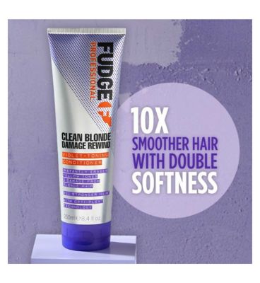Fudge Professional Clean Blonde Damage Rewind Violet Toning Conditioner 250ml