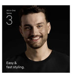 Braun All-in-One Series 3, 10in1 Grooming Kit, Sharp Blade, 14 Lengths, AIO3560, Black