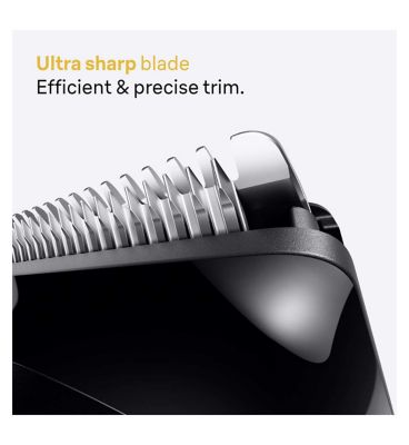 Braun Beard Trimmer Series 5, +2 Styling Tools, 20 Lengths, Sharp Blade, BT5500, Black