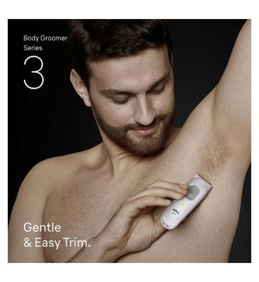 Braun Body Groomer Series 3, +2 Grooming Tools, Groom & Trim, Waterproof, BG3500, Grey
