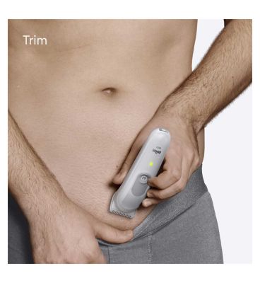 Braun Body Groomer Series 3, +2 Grooming Tools, Groom & Trim, Waterproof, BG3500, Grey