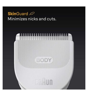 Braun Body Groomer Series 5, +6 Grooming Tools, Trim & Shave Hair, Waterproof, BG5550, Grey