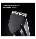 Braun Hair Clipper Series 7, +5 Styling Tools, Lifetime Sharp Blade, 17 Lengths, HC7590, Grey