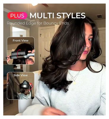 TYMO Ring Plus Hair Straightening Comb - Grey