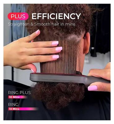 TYMO Ring Plus Hair Straightening Comb - Grey
