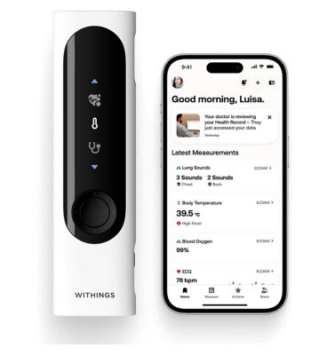 Withings BeamO 4 in 1 Health MultiScan with 4 Medical Sensors