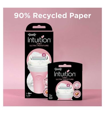 Wilkinson Sword Intuition 2in1 Women´s Razor Ultra Moisture XXL Pack