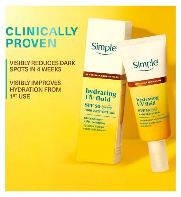 Simple Glow+ SPF50 Hydrating UV Fluid 40ml