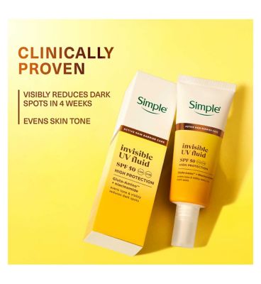 Simple Glow+ SPF50 Invisible UV Fluid 40ml