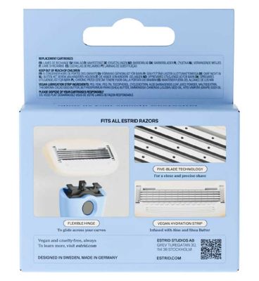 Estrid Body Razor Blades X4