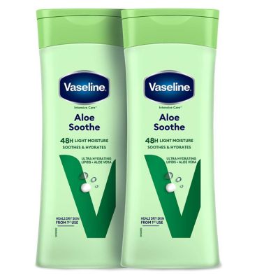 Vaseline Aloe Body Lotion 400ml x2