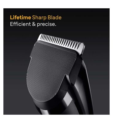Braun Hair Clipper Series 5, +2 Styling Tools, Lifetime Sharp Blade, 9 Lengths, HC5510, Black