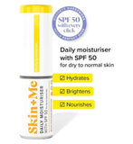 Skin + Me Daily Moisturiser with SPF50 for Dry to Normal Skin 24ml