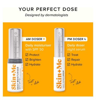 Skin + Me Daily Moisturiser with SPF50 for Dry to Normal Skin 24ml