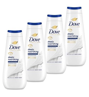 Dove Advanced Body Wash Deeply Nourishing 4x 400ml Bundle