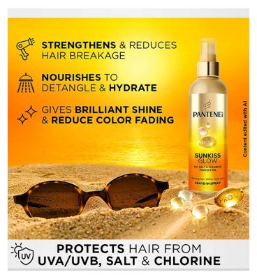 Pantene Pro-V Sunkiss Glow Hair Spray 200ml. Helps Protect You Hair Against UV<br/>