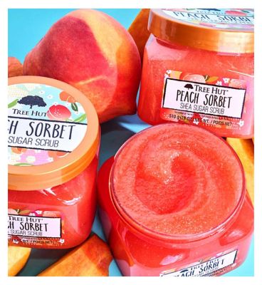 Tree Hut Shea Sugar Body Scrub Peach Sorbet 510g