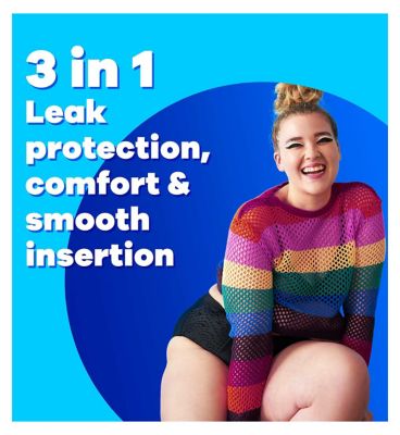 Tampax Pearl Lites Tampons With Applicator x18, 3in1 Leak Protection, Comfort And Easy Insertion
