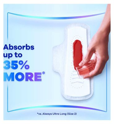 Always FlexProtect Sanitary Towels Long (Size 2) with Wings 20 Pads<br/>